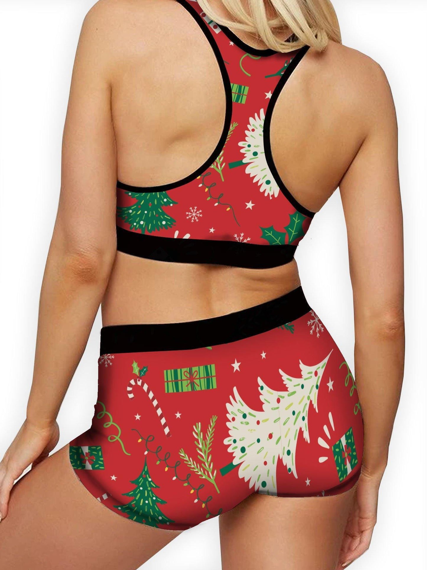 Christmas Wrap Ellie Sports Bra