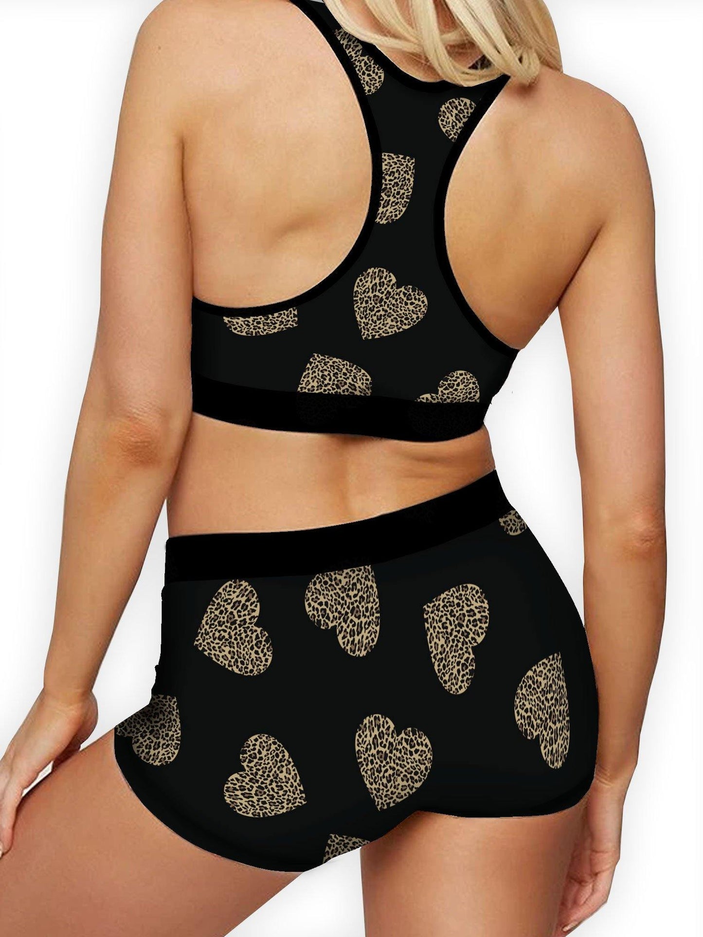 Leopard Hearts Ellie Sports Bra