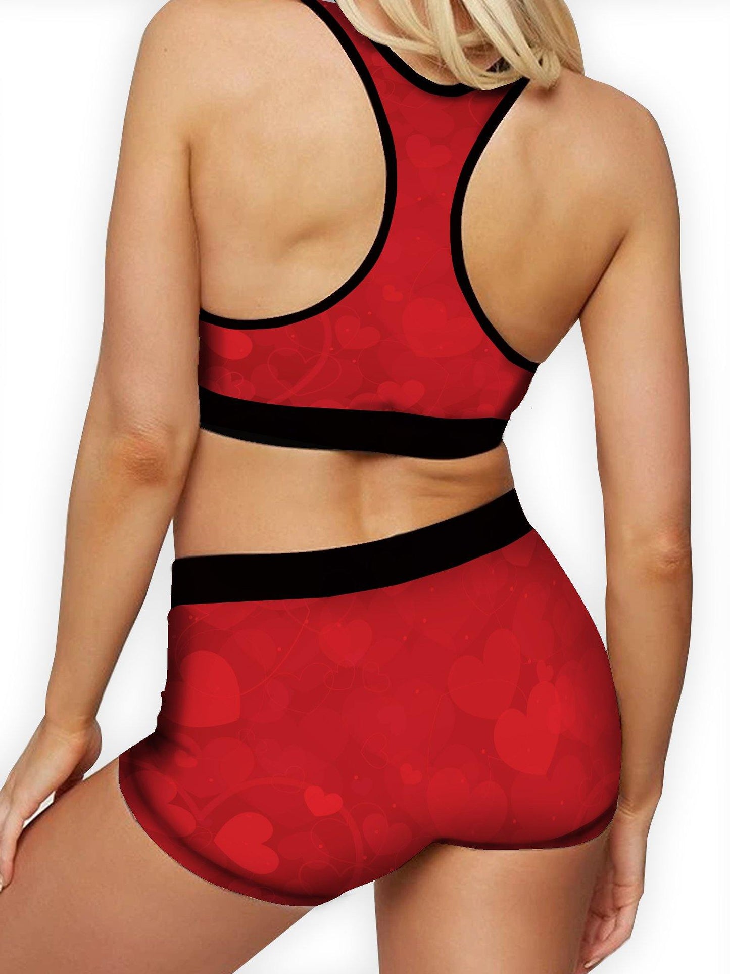 Red Hearts Ellie Sports Bra