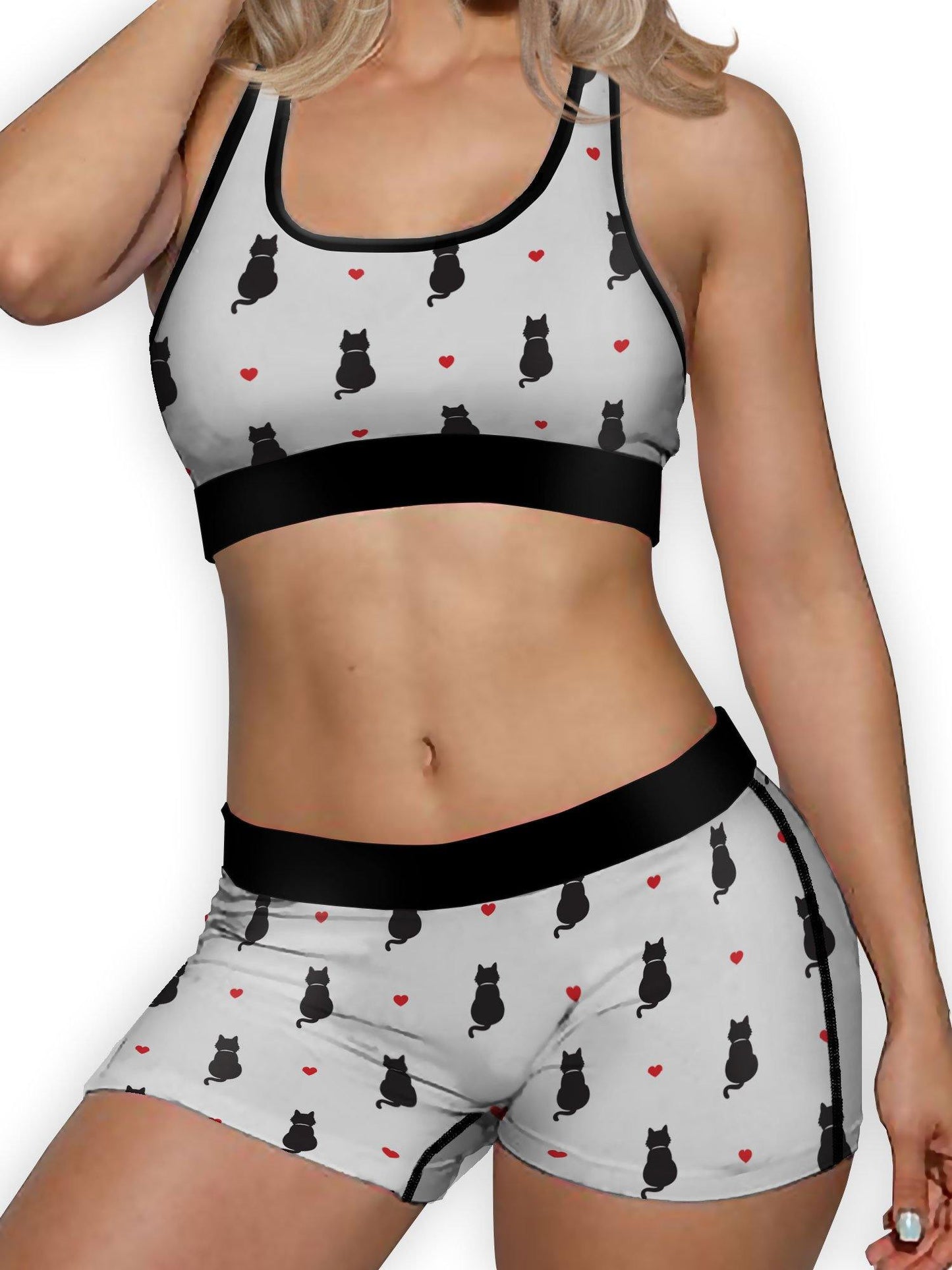 Cat Hearts Ellie Sports Bra