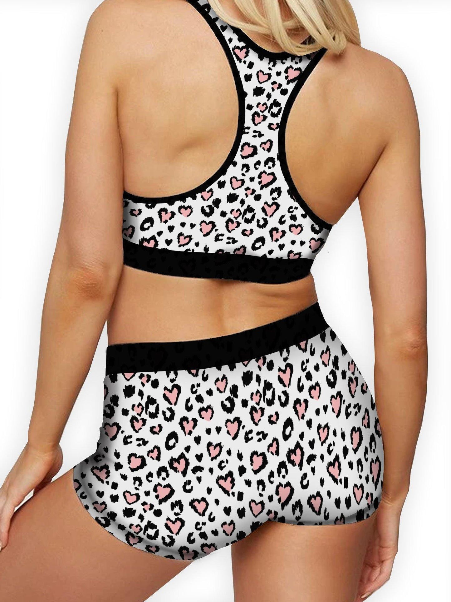 Cheetah Hearts Ellie Sports Bra