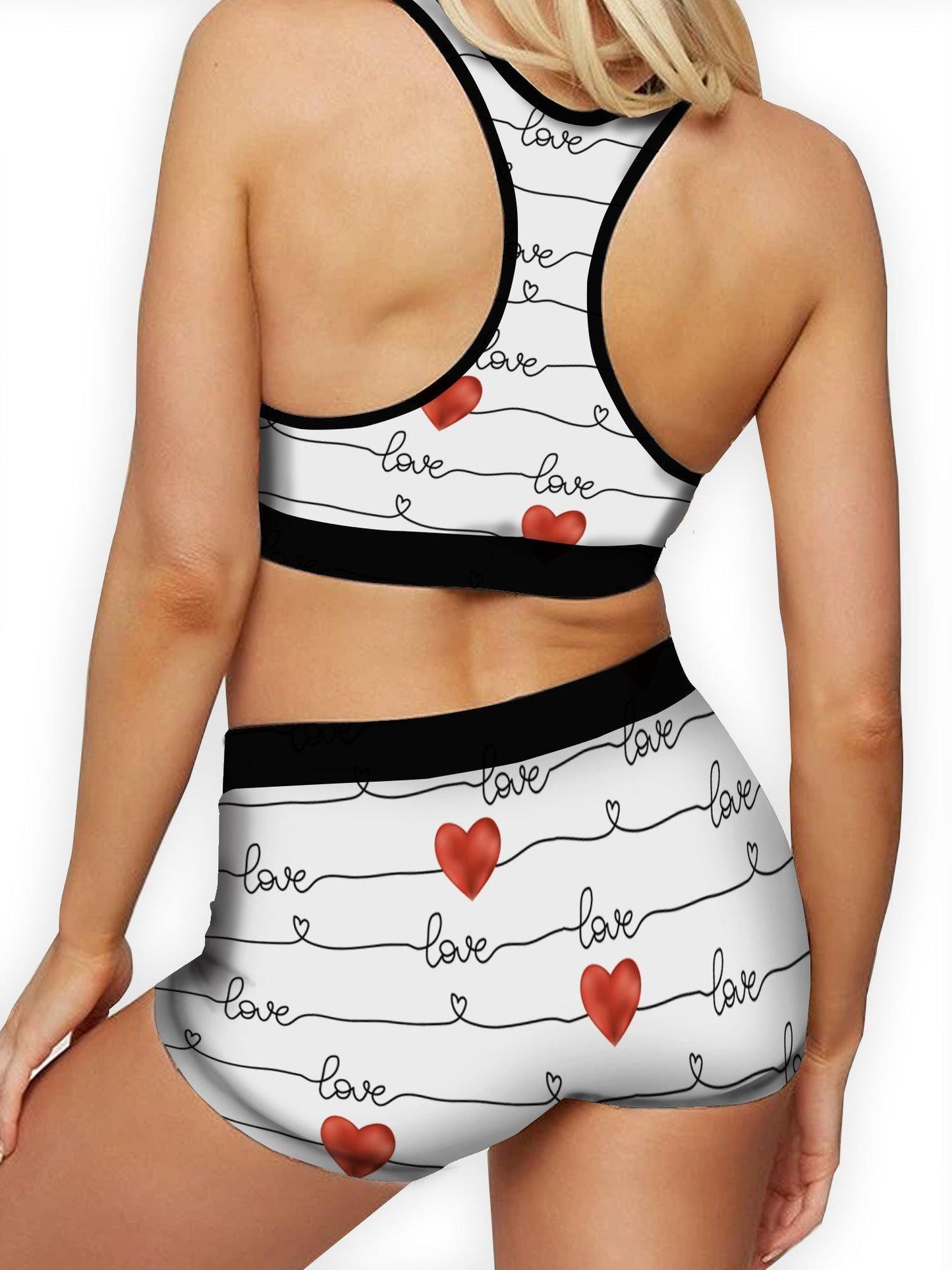 Cursive Love Ellie Sports Bra