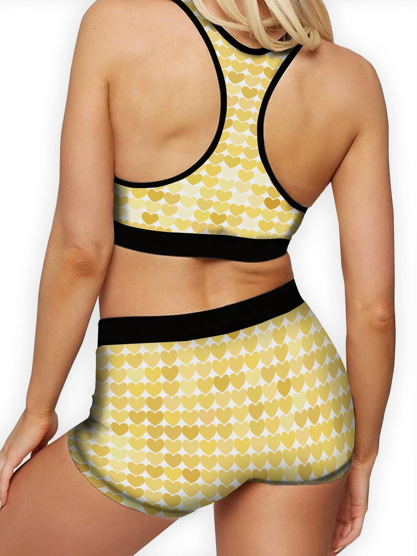 Yellow Hearts Boy Short